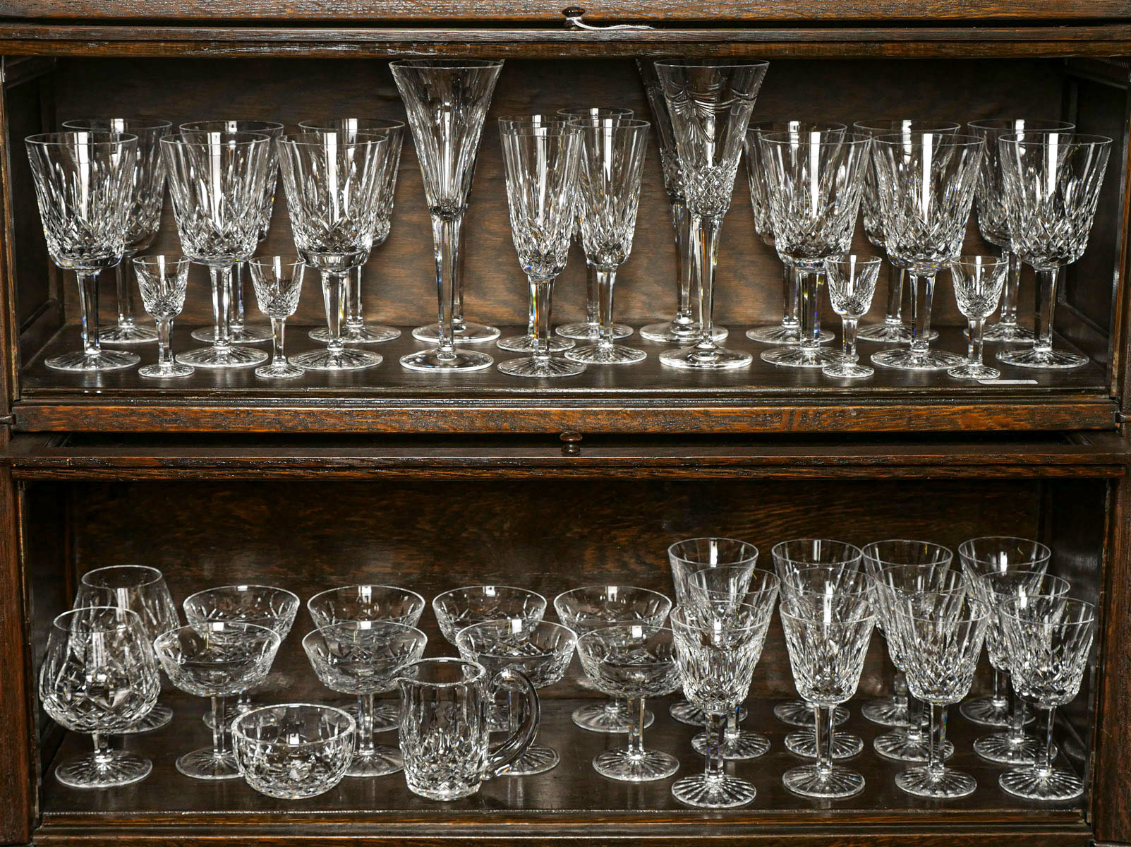 Appraisal: LOT OF WATERFORD LISMORE GLASS STEMWARE Approx pieces including champagne