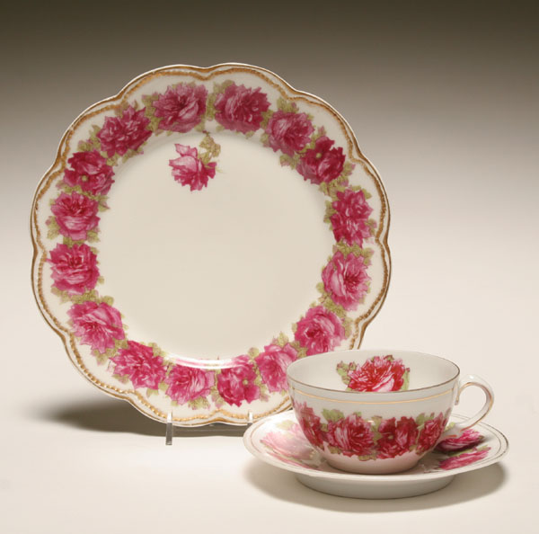 Appraisal: Haviland Limoges and Bavarian Drop Rose china including a Limoges