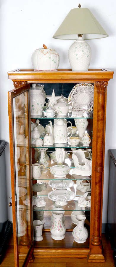 Appraisal: PIECE BELLEEK IRISH PORCELAIN Estate collection of pieces total to