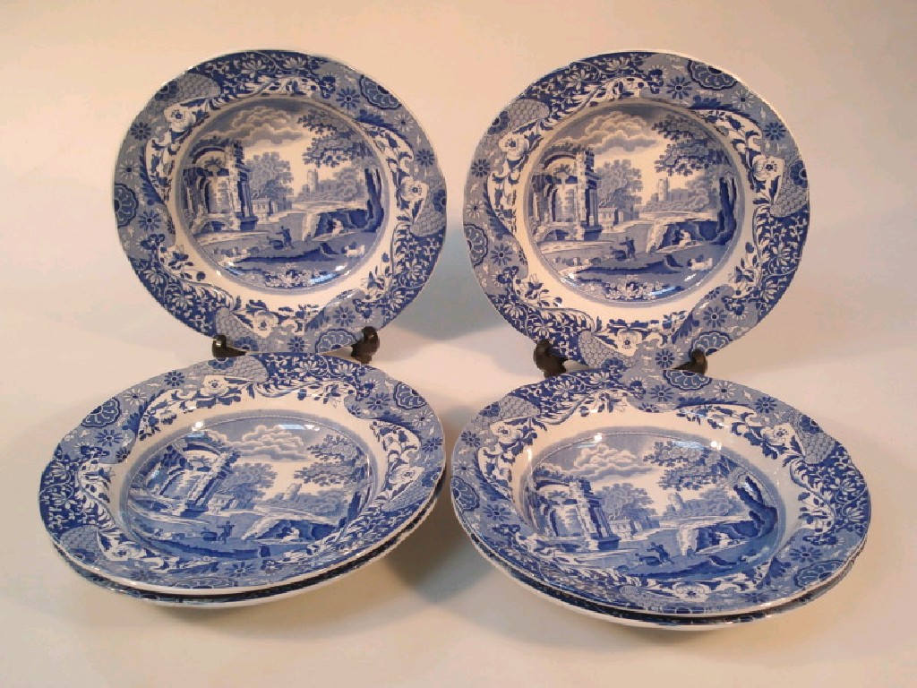 Appraisal: A set of six Copeland Spode Italian soup plates