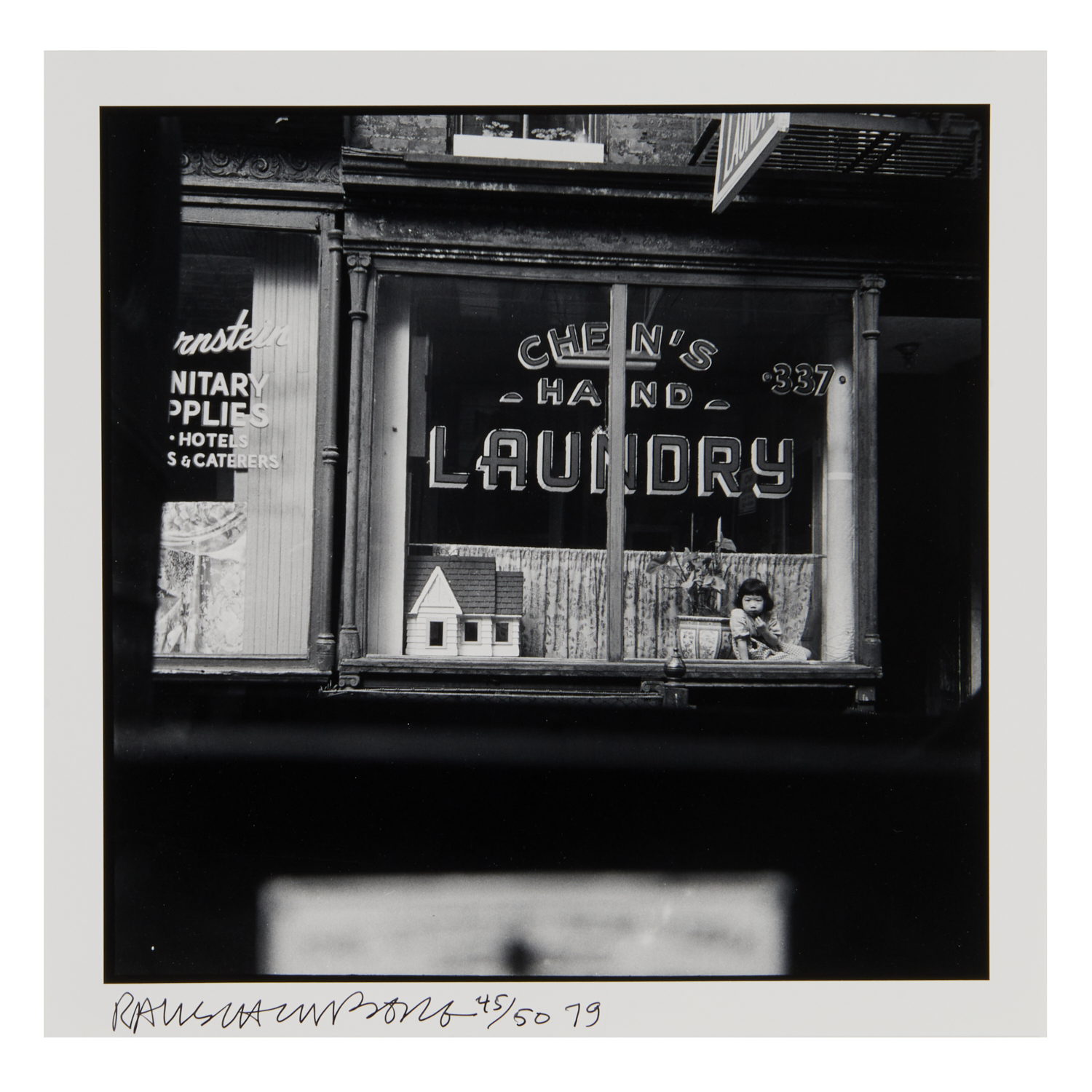 Appraisal: ROBERT RAUSCHENBERG GELATIN SILVER PRINT Robert Rauschenberg American - Laundry