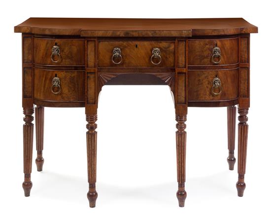 Appraisal: Sale Lot A Regency Style Mahogany Sideboard early th century