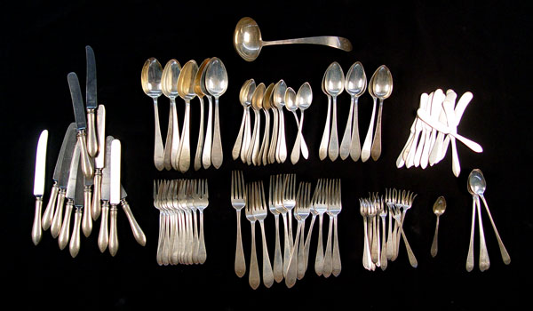 Appraisal: PIECE DOMINICK HAFF STERLING FLATWARE SET pieces in the pointed