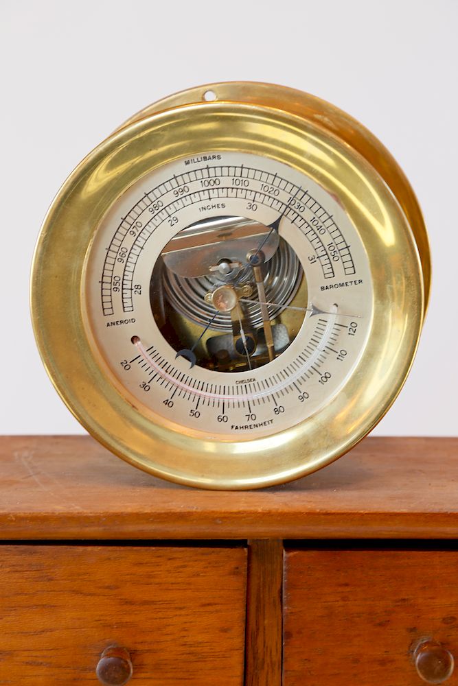 Appraisal: Chelsea Brass Barometer Exclusive on Bidsquare Chelsea Brass Barometer Diameter