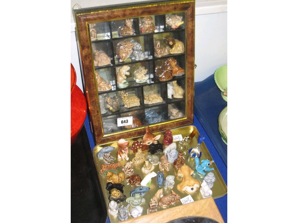 Appraisal: Quantity of Wade whimsies miniature art glass figures etc