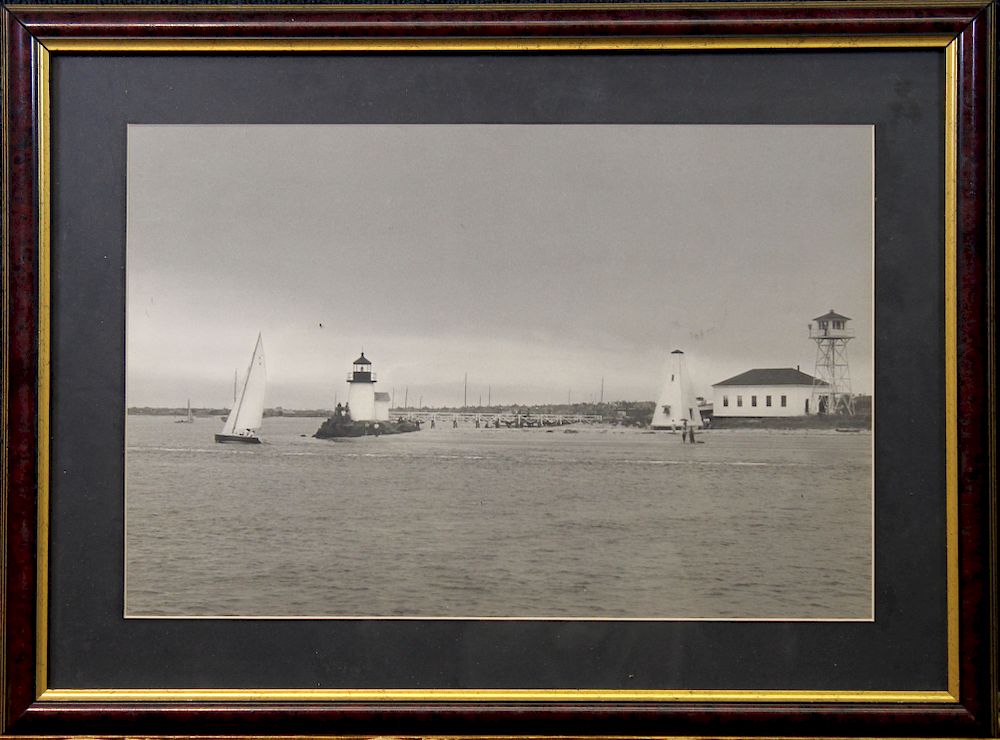 Appraisal: Brant Point Lighthouse Nantucket Massachusetts Brant Point Lighthouse Nantucket Massachusetts