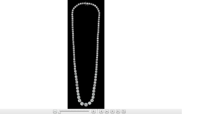 Appraisal: Lady's contemporary platinum and diamond riviere necklacecontemporary