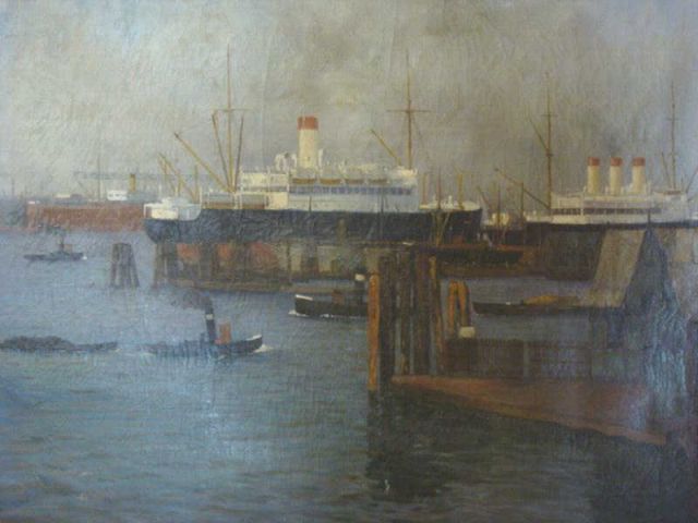 Appraisal: MULLER Paul Lothar O C of Hamburg Harbor SGD lower