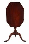 Appraisal: TILT-TOP CANDLE STAND - Queen Anne Period Coffin Top Solid