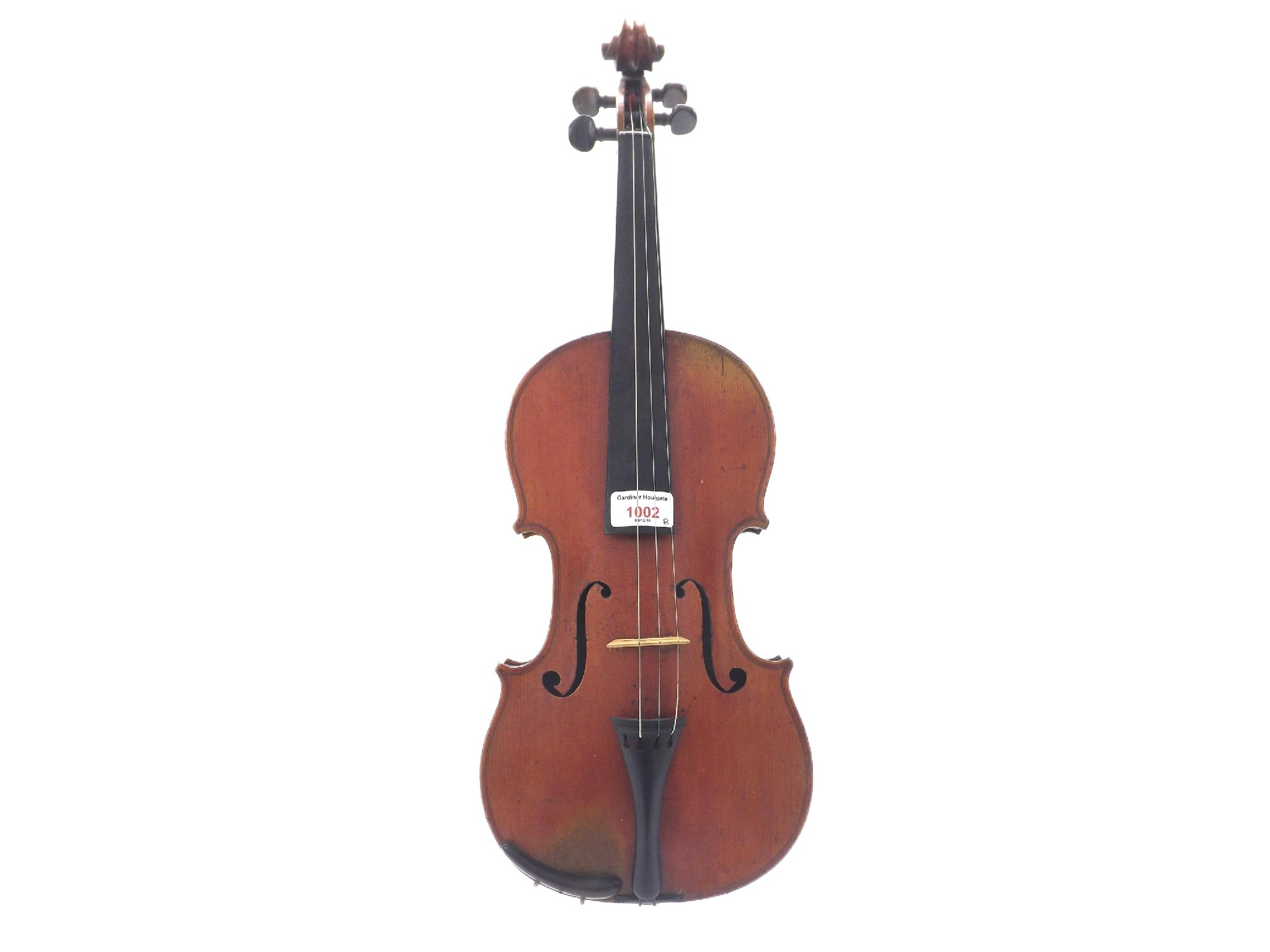 Appraisal: Early th century Stradivari copy violin cm bow