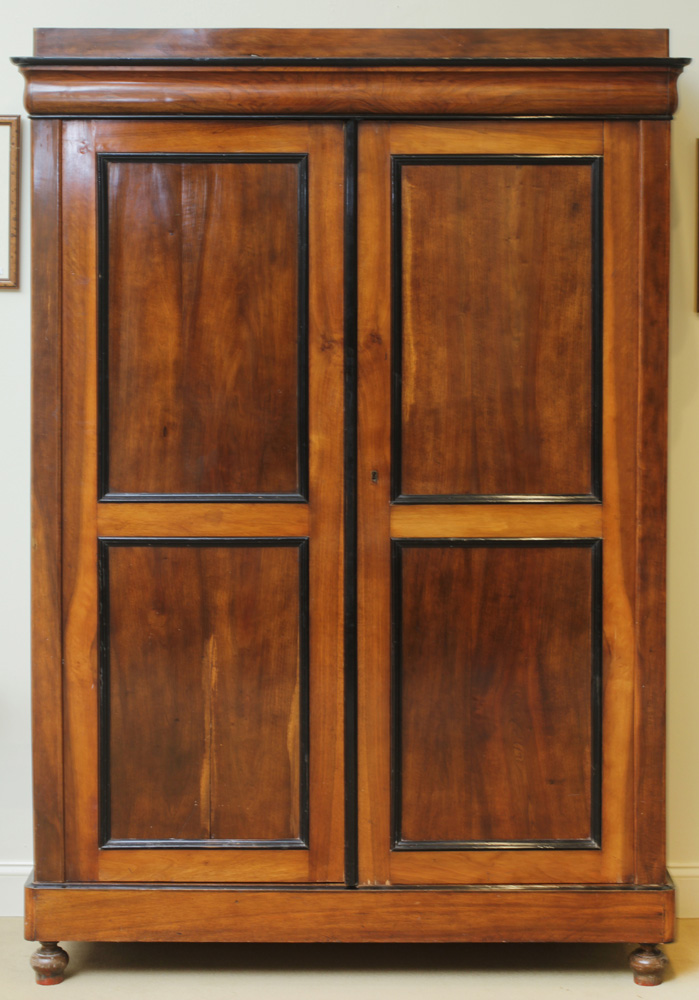 Appraisal: Dutch Mahogany and Ebonized Armoire ft x ft in x