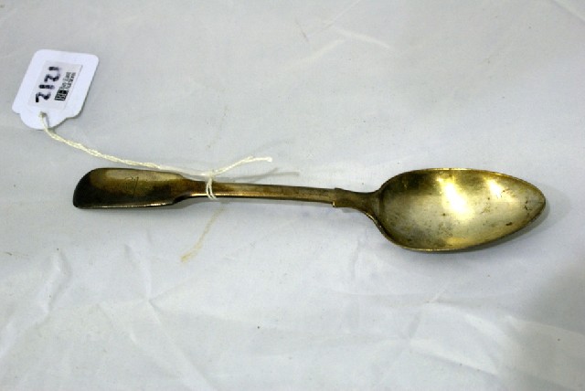 Appraisal: An Australian silver dessert spoon by James Robertson Sydney circa