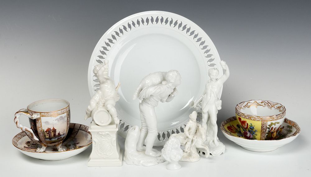 Appraisal: MEISSEN AND OTHER CONTINENTAL PORCELAIN ITEMS A collection of various