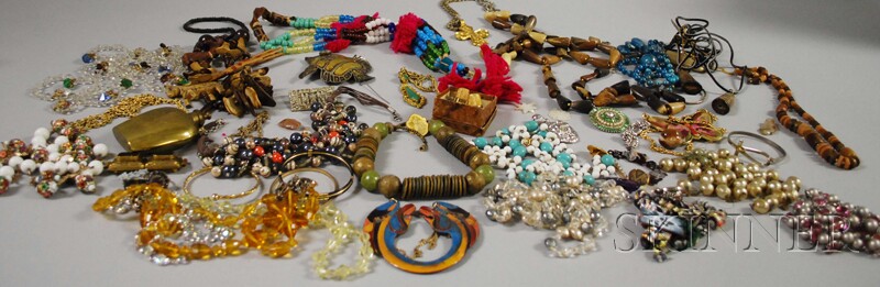 Appraisal: Group of Beaded Necklaces and Other Costume Jewelry including crystal