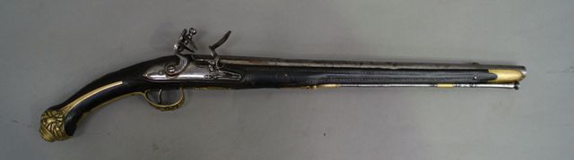 Appraisal: A large flintlock pistol of French manufacture for the Mediteranean