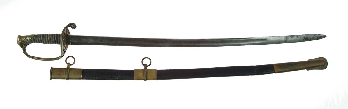 Appraisal: IMPORTANT CONFEDERATE GENERALS FIELD SWORD AND SCABBARD WITH INSCRIBED PRESENTATION