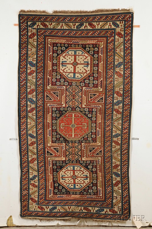 Appraisal: Kuba Rug Northeast Caucasus last quarter th century small areas