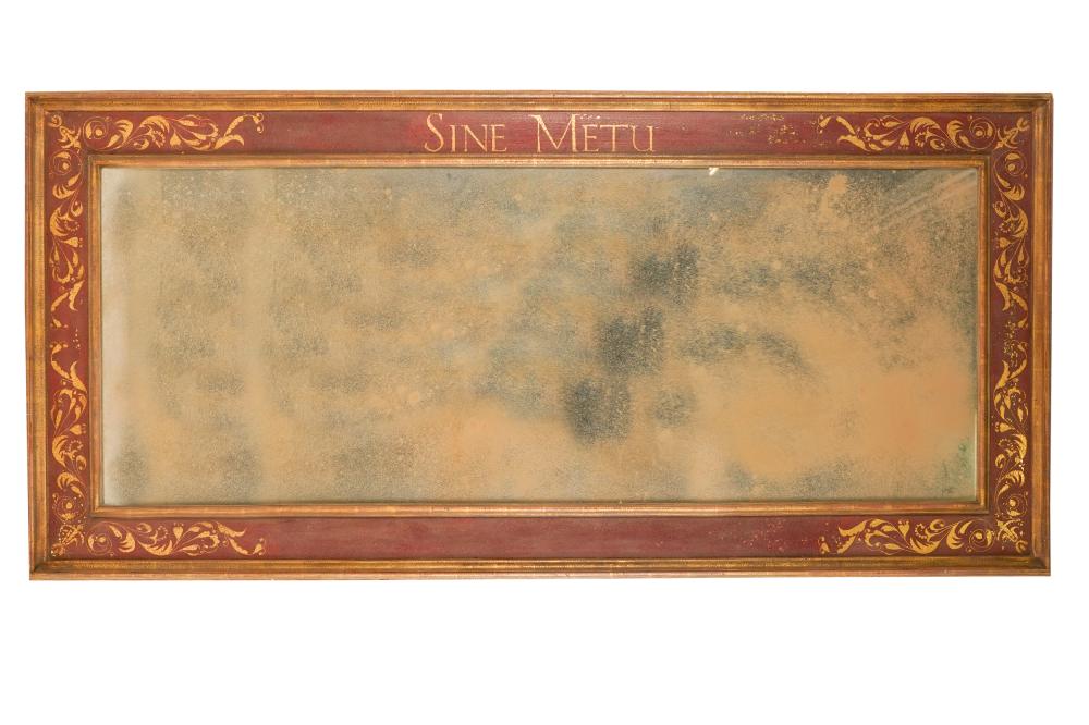 Appraisal: RECTANGULAR PARCEL-GILT MIRRORCondition with some chips to edges and corners