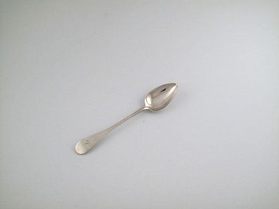 Appraisal: Alexander Stewart a silver old English pattern dessert spoon circa