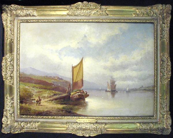 Appraisal: George G Fryer British th th century Sailing vessels near