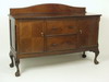 Appraisal: SIDEBOARD - Custom mahogany sideboard with shaped back splash two