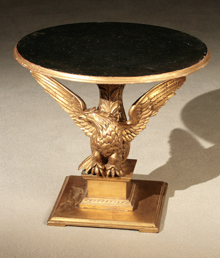 Appraisal: Continental Neoclassical Style Giltwood 'Eagle' Low Table Last Half th