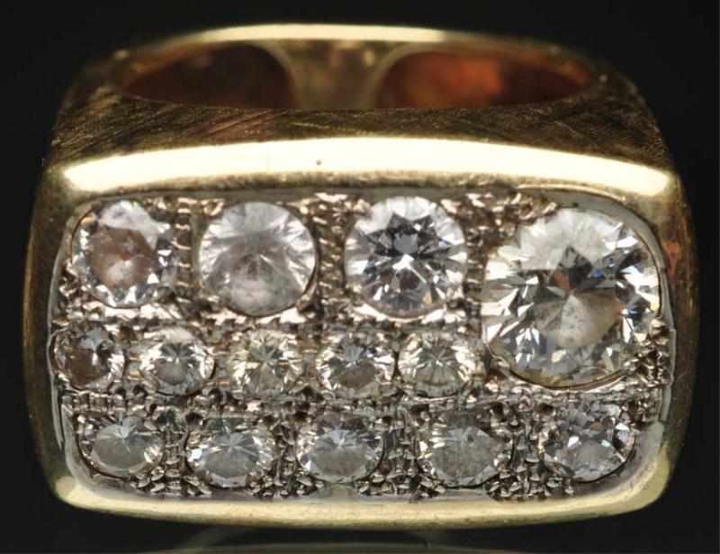 Appraisal: K Y Gold Men's Diamond Ring diamonds total carats Weight