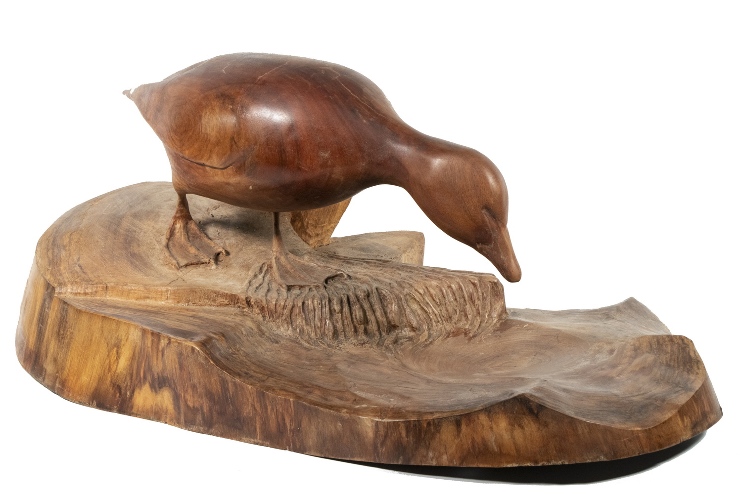 Appraisal: CHARLES GREENOUGH CHIPPY CHASE ME - Common Eider carved wood