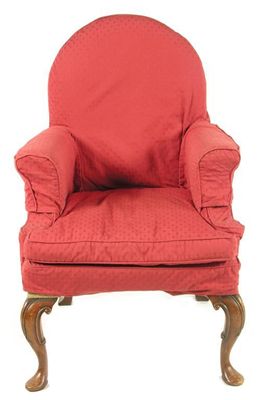 Appraisal: A small armchair in George I style having a loose