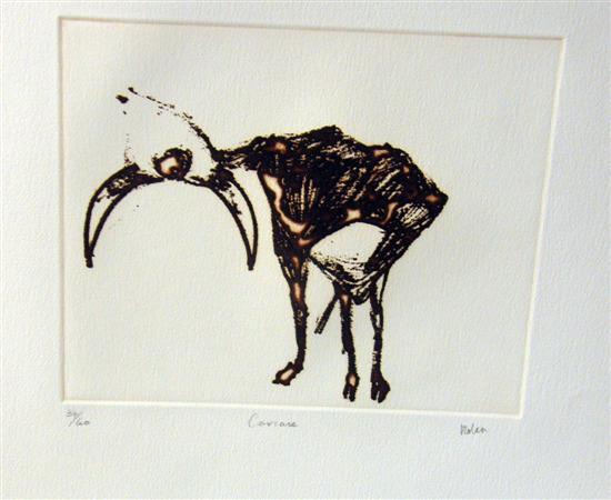 Appraisal: Sidney Nolan - 'Carcase' limited edition print signed in pencil