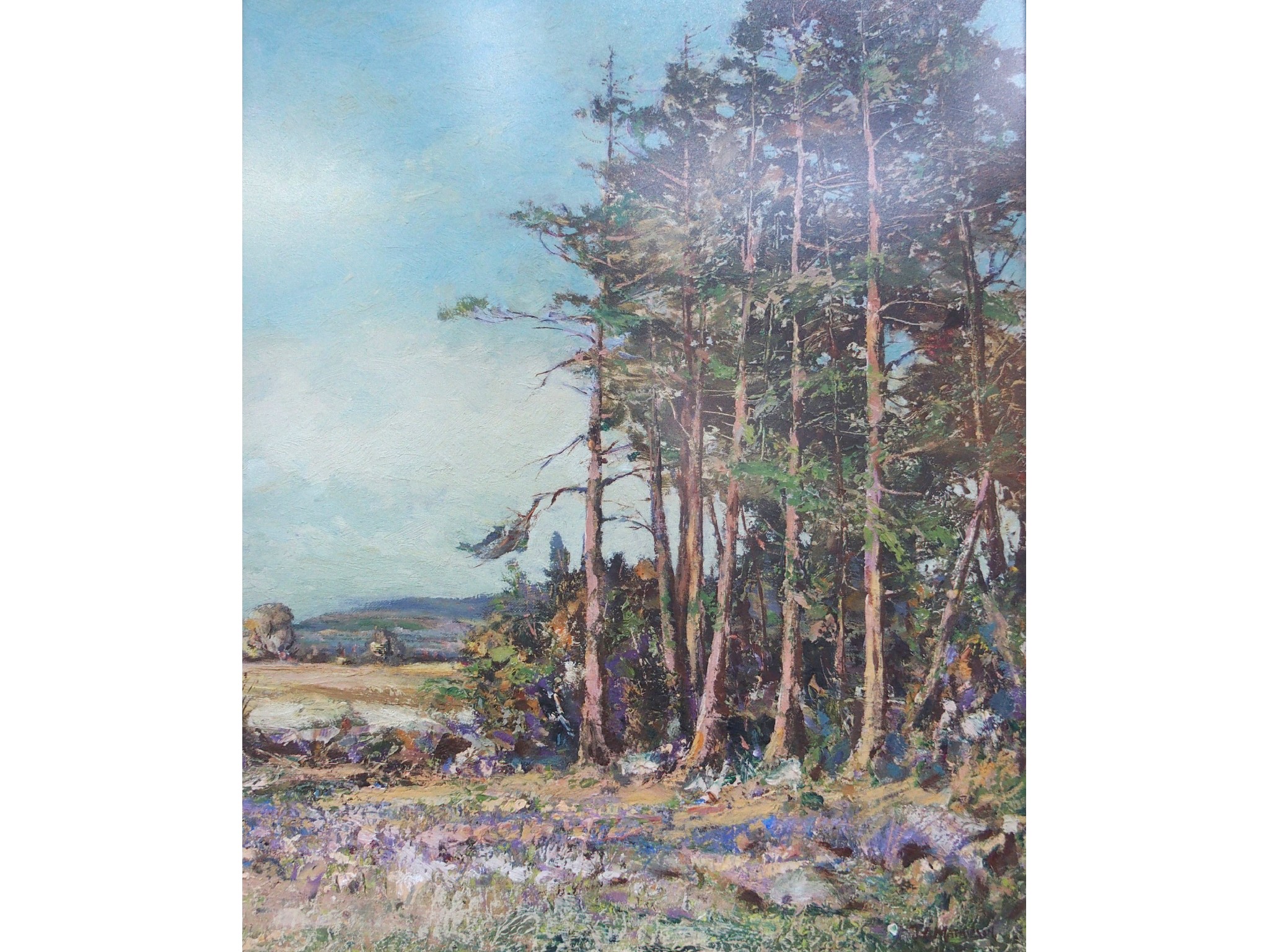 Appraisal: JOHN G MATHIESON Edge of the Woods signed oil on