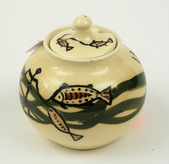 Appraisal: GUY MARTIN BOYD Victoria circa Globular earthenware sugar bowl and