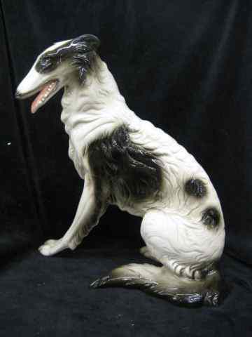 Appraisal: Ceramic Figurine of a Russian Wolfhound '' excellent