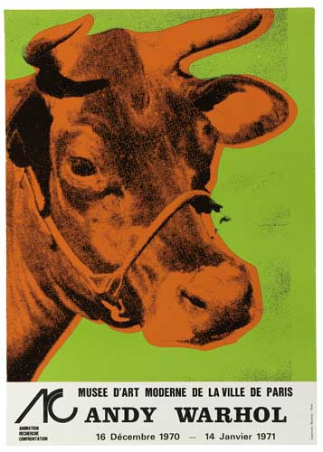 Appraisal: ANDY WARHOL after Cow Color screenprint x mm x inches