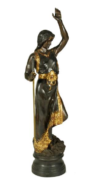 Appraisal: - th C Bronze Sculpture of Judith th Century sculpture