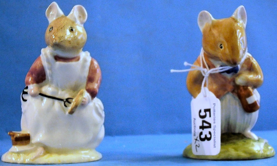 Appraisal: Royal Doulton Brambly Hedge Figure Basil DBH and Clover DBH