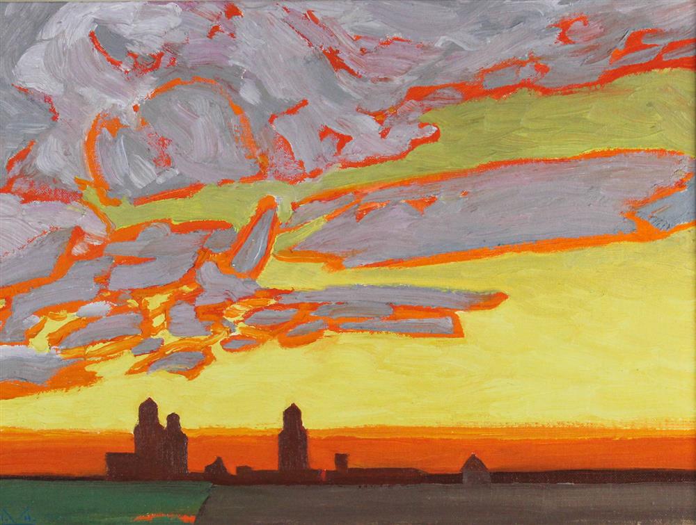 Appraisal: ILLINGWORTH HOLEY KERR CANADIAN - PRAIRIE SUNSET JUNE Oil on