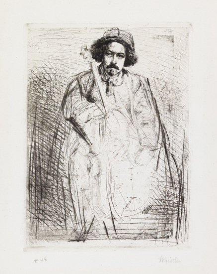 Appraisal: JAMES A M WHISTLER Becquet Etching and drypoint on antique