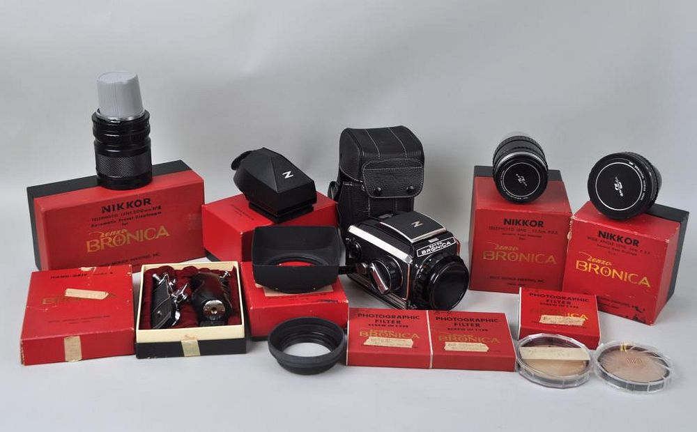 Appraisal: Zenza Bronica Model C Camera Accessories all for Zenza Model