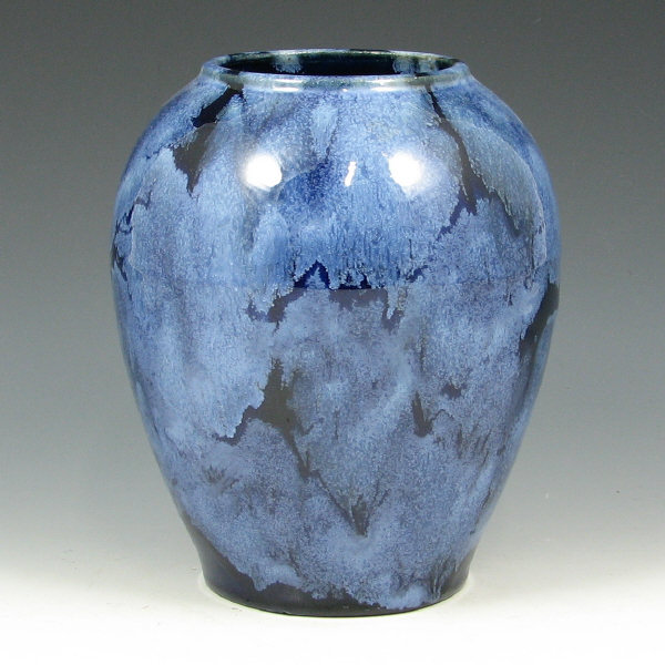 Appraisal: Brush McCoy Blue Onyx Vase - Mint Brush McCoy blue