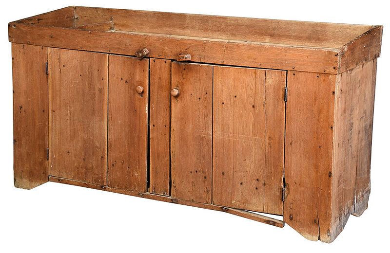 Appraisal: Southern Walnut Dry Sink attributed to Piedmont North Carolina th