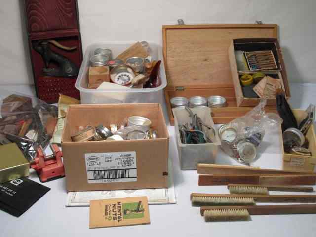 Appraisal: Large lot of assorted watches tools and parts Includes Seitz