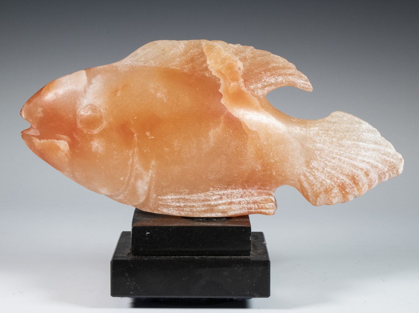 Appraisal: RALPH N HURST FL IN - Pink Stone Sculpture of