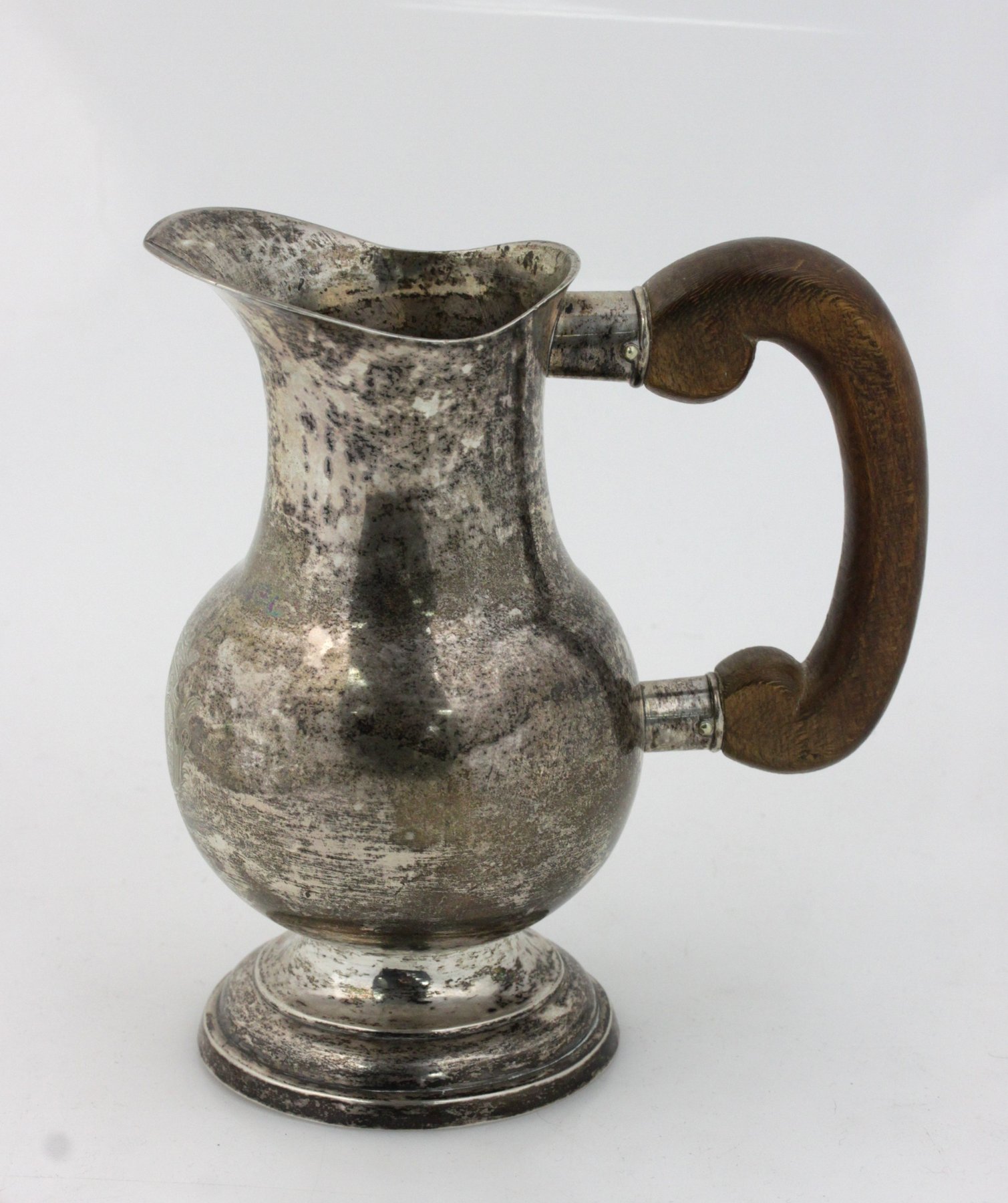 Appraisal: A Continental silver jug probably Swiss circa of bulbous shape