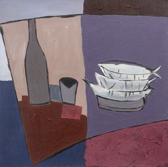 Appraisal: Manner of Jessica Cooper British b Still life of fish