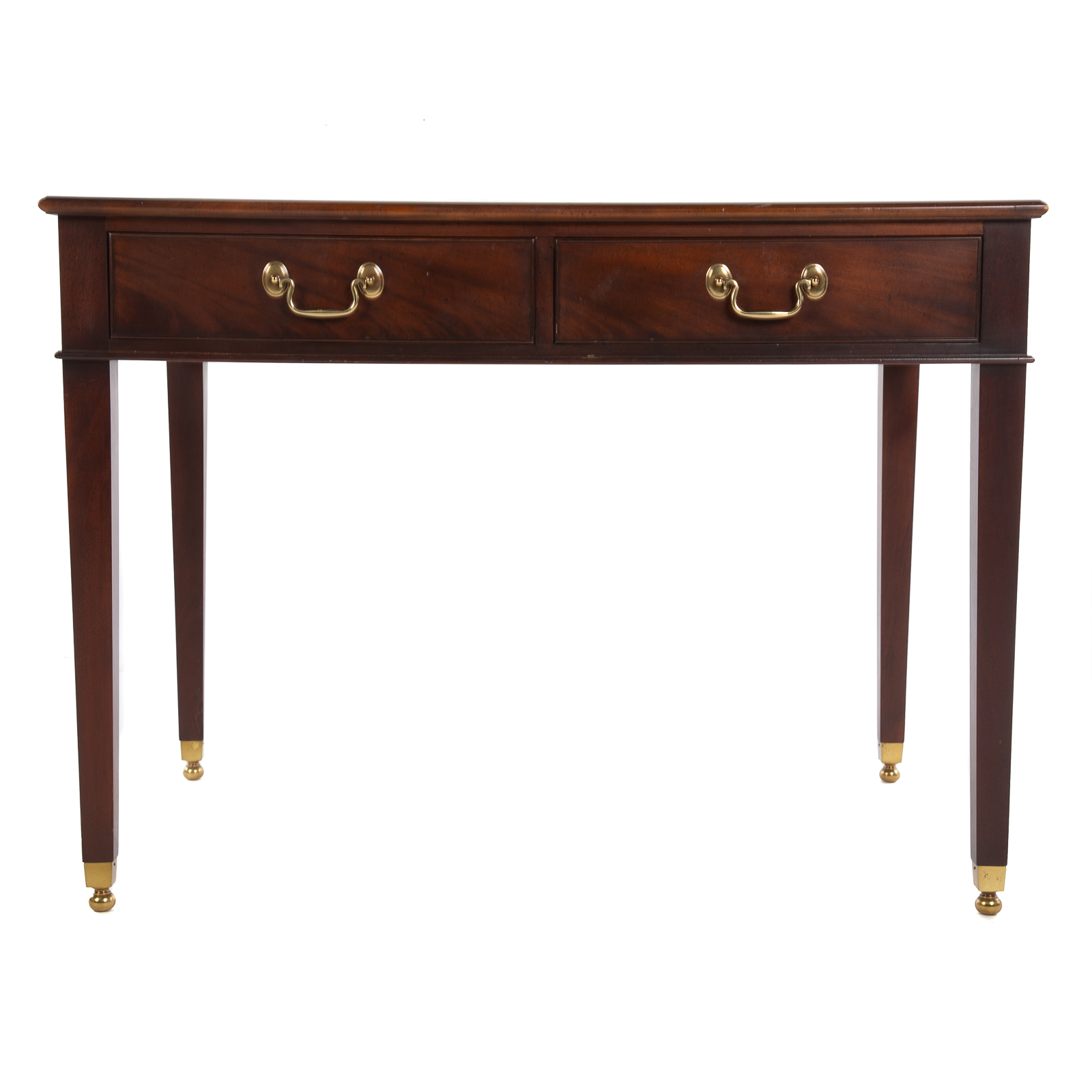 Appraisal: BAKER MAHOGANY INLAID WRITING DESK th century from Bakers Historic