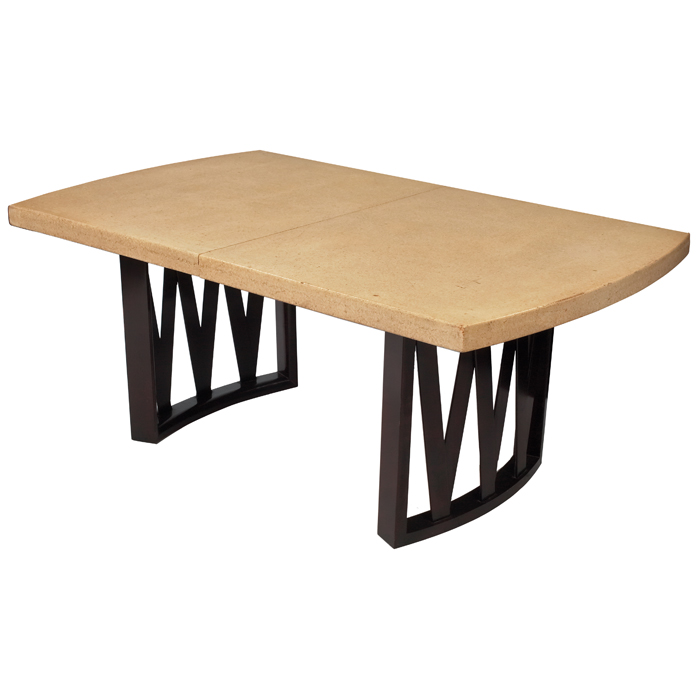 Appraisal: Paul Frankl dining table by Johnson Furniture Co s rectangular