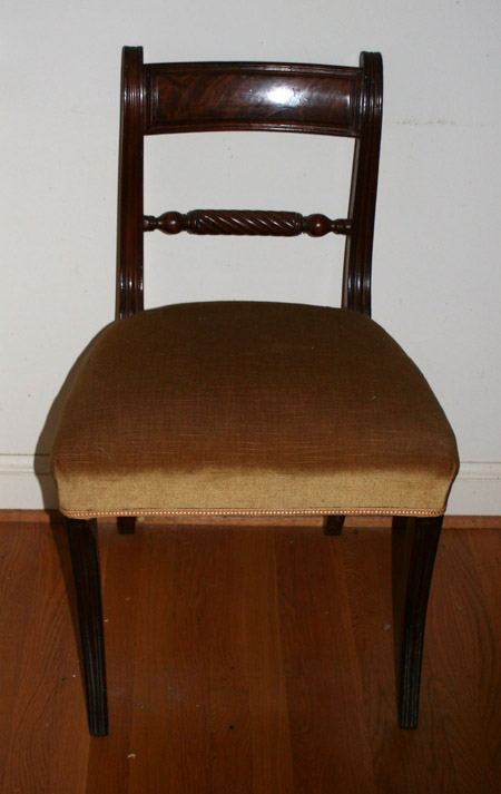 Appraisal: Regency Mahogany Side Chair Early th Century