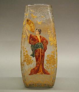 Appraisal: Galle Art Glass enameled vase A late th century Galle