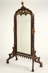 Appraisal: CHEVAL MIRROR - Late th C gilt mahogany Aesthetic movement